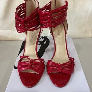 Nine West leather heeled shoes size 8